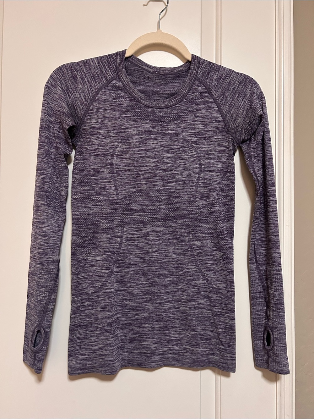 NWOT🍋🧘🏽‍♀️🦄Lululemon Heathered Plum L/S Swiftly Tech Performance Top🦄🧘🏽‍♀️🍋